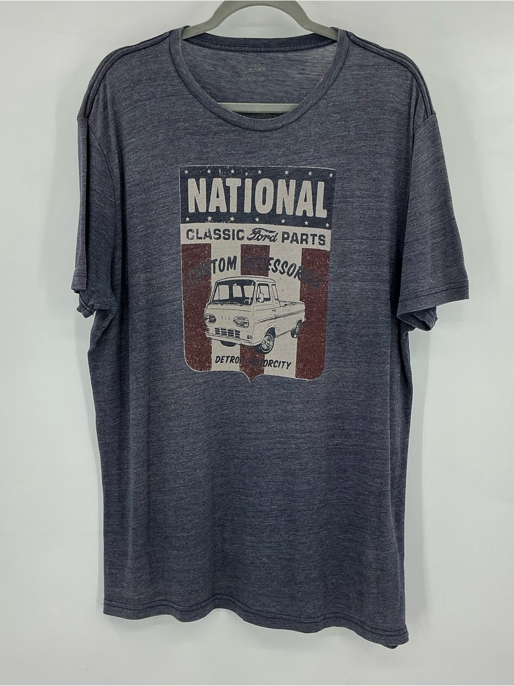 Lucky Brand Faded Blue Ford Graphic Short Sleeve Tee